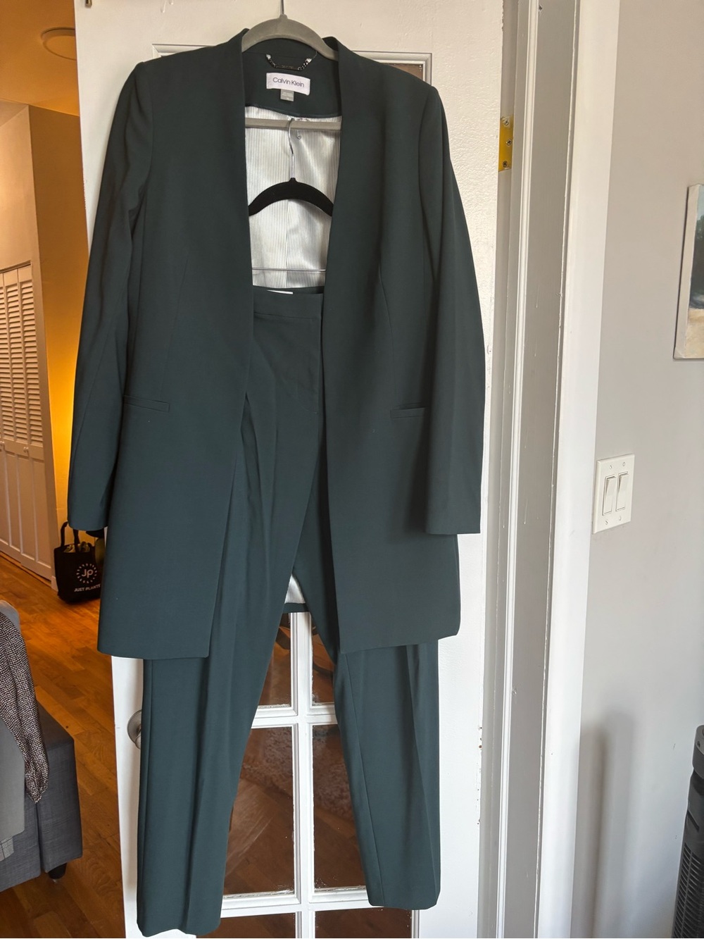 Calvin Klein Women's Dark Green Suit Jacket & Pants